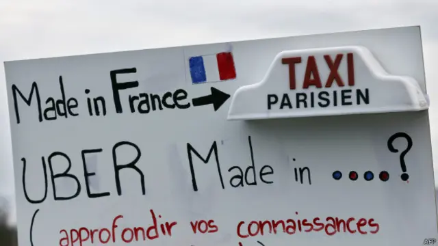 El servicio ha provocado protestas por parte de los taxistas franceses que lo consideran como una "competencia desleal".