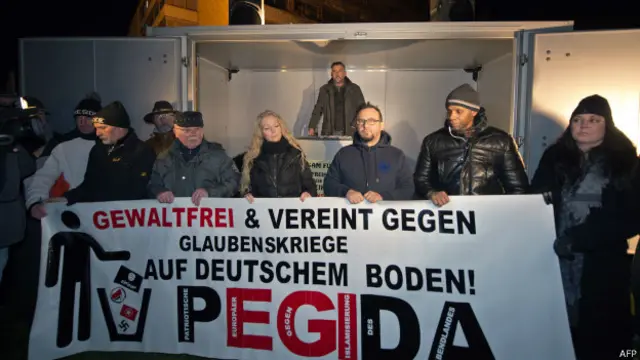 митинг организаторов PEGIDA