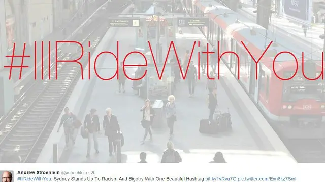 آئی وِل رائڈ وِد یو یا میں آپ کے ساتھ سفر کروں گا کے ہیش ٹیگ کے ساتھ صرف دو گھنٹے میں 40 ہزار سے زیادہ اور اب تک 3 لاکھ سے زیادہ ٹویٹس کی جا چکی ہیں