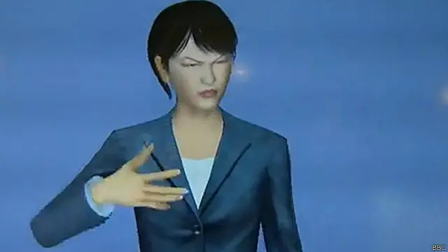 Avatar para interpretação simultânea em linguagem de sinais | Foto: BBC