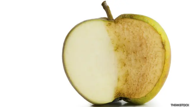 Manzana cortada