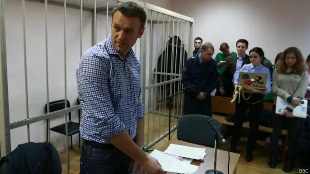 Алексей Навальный в Замоскворецком суде