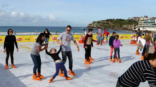 Pista de hielo en Sidney, Australia