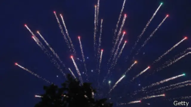 Fuegos artificiales en Long Island