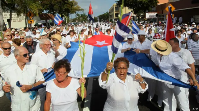 Marcha damas de blanco