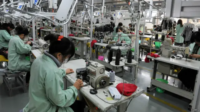 Una fábrica en China