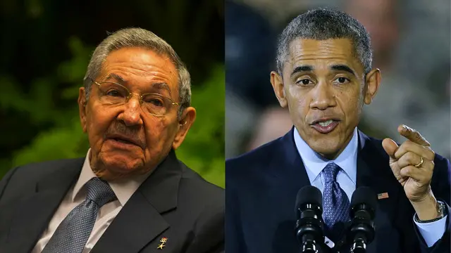 Castro y Obama