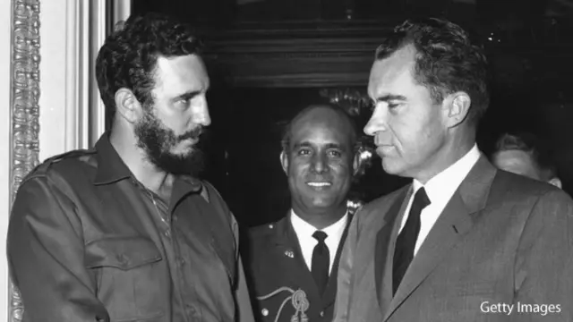 Fidel Castro y Richard Nixon