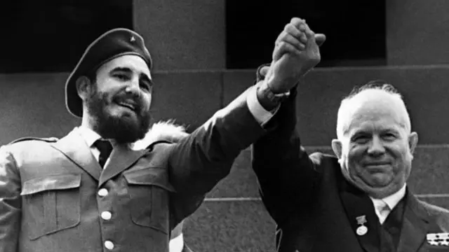 Fidel Castro y Nikita Khrushchev