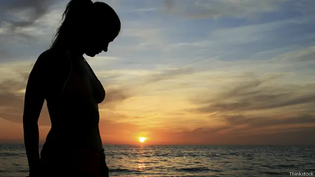 Закат солнца на пляже