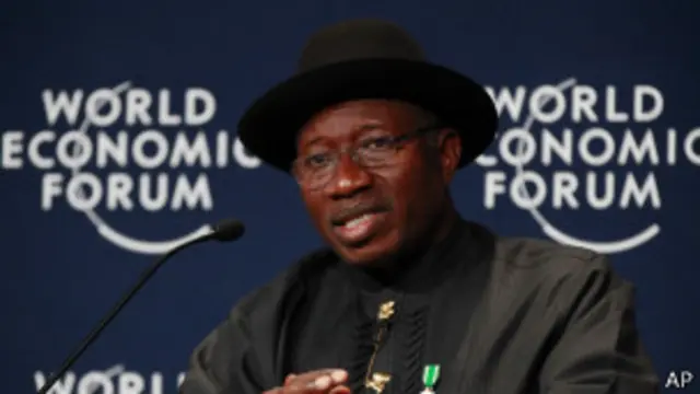 El presidente de Nigeria, Goodluck Jonathan