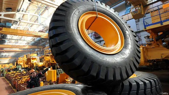 Гигантские покрышки "БелАЗа"