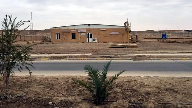 جانب من قاعدة عين الاسد الجوية، اكبر قاعدة عسكرية في الانبار