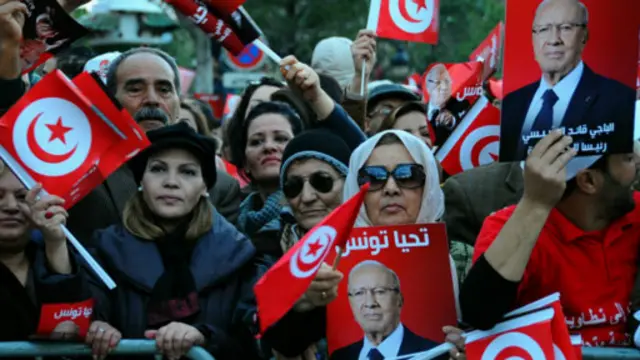 Kantung pendukung Beji Caid Essebsi kebanyakan berada di daerah pesisir.