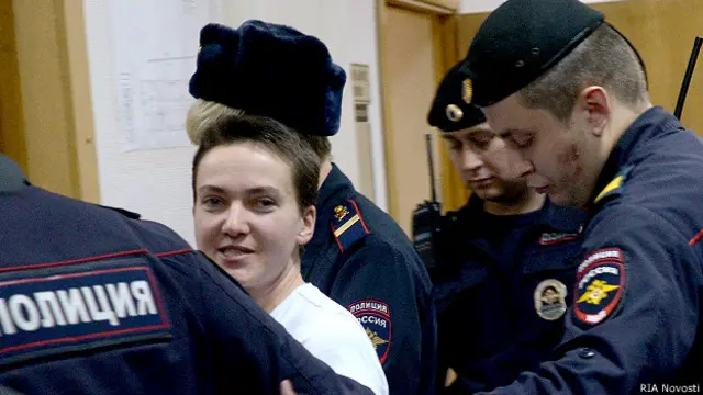 Надежда Савченко в суде