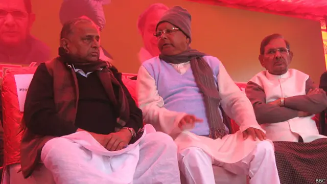 शरद यादव, लालू यादव, मुलायम सिंह यादव