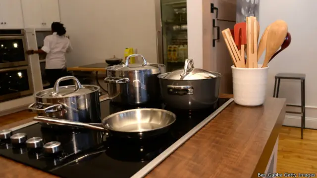 Кухонные принадлежности фирмы Анолон, Нью-Йорк.