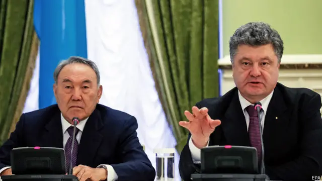 Порошенко и Назарбаев