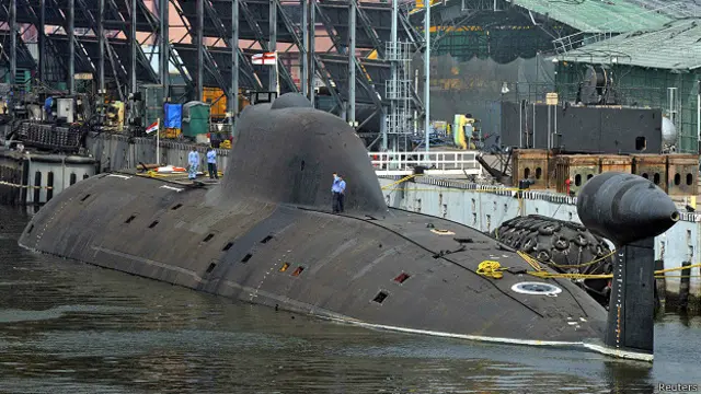 भारत ने 2014 में परमाणु पनडुब्बी आईएनएस अरिहंत को हार्बर ट्रायल पर भेजा