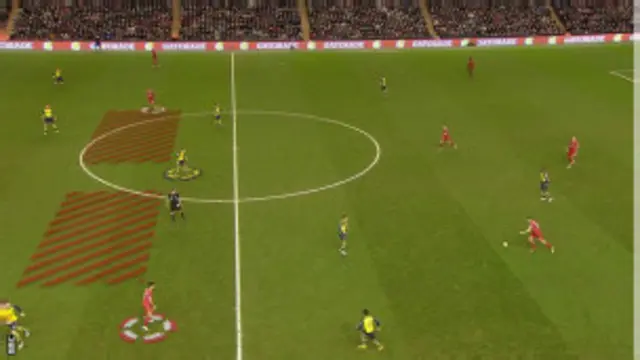 弗拉米尼（黃色衫）要盯防拉拉納和庫蒂尼奧（紅色衫）