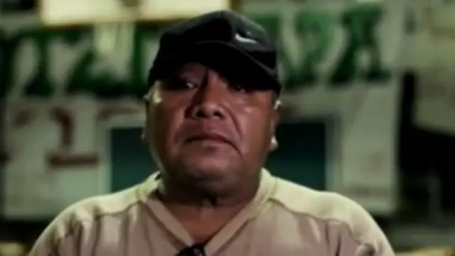 Estanislao Mendoza, padre de Miguel Ángel Mendoza, estudiante desaparecido en Iguala, Guerrero. Foto: Canal Youtube del colectivo Ojos de Perro vs la Impunidad