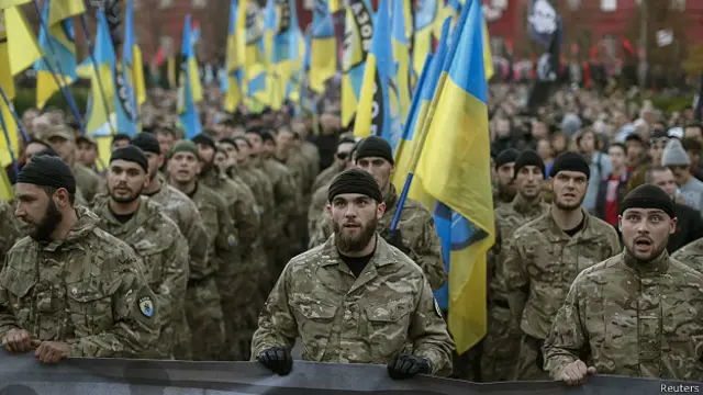 Бойцы батальона "Азов"