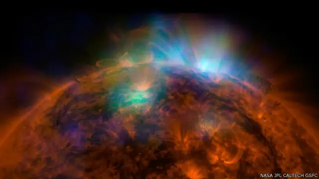 знімок Сонця, зроблений телескопом Nustar