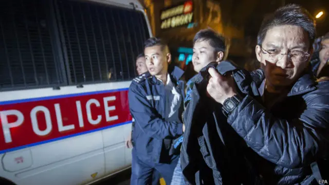Arrestos en Hong Kong