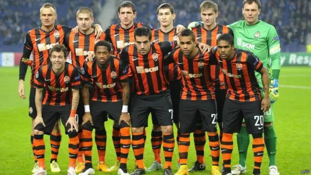 Игроки футбольного клуба "Шахтер"