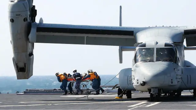 日本最新申请防卫预算包括采购12架鱼鹰式运输机。（资料图片）