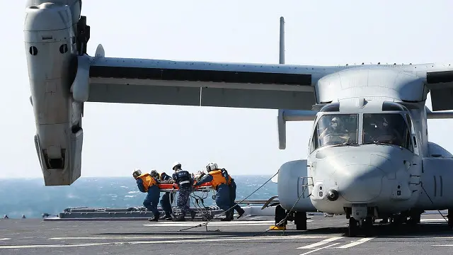 根据新防务合作大纲，在第三国打动攻击时日本自卫队可以在全球范围同美军合作。（图为日本自卫队在歌山县演习）