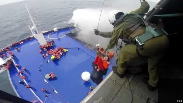 Спасение с вертолета