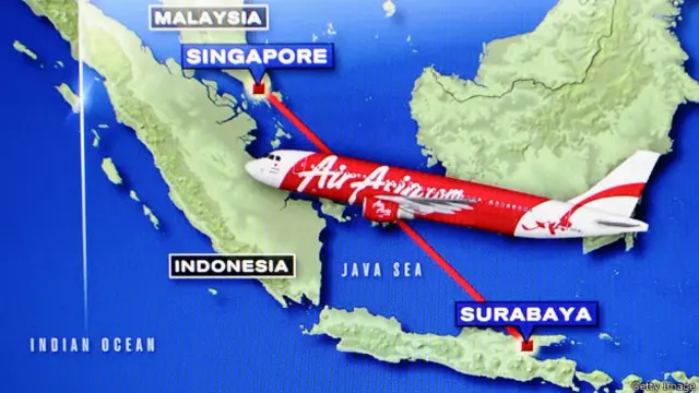 失踪航班在起飞大约50分钟左右消失