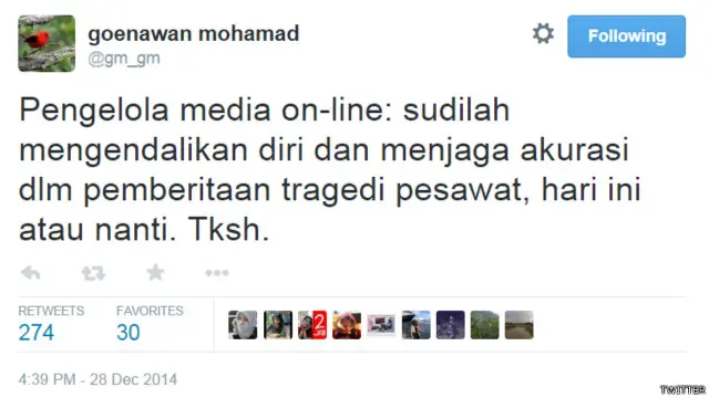 Twitter Gunawan Muhamad