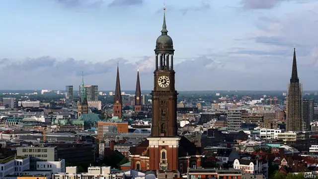 Городской пейзаж Гамбурга