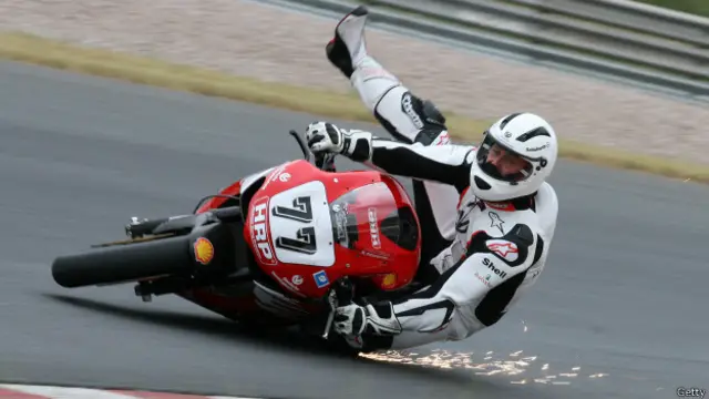 Шумахер на мотоцикле