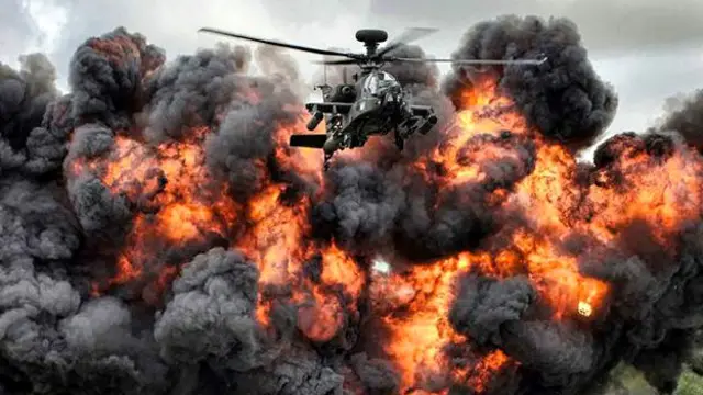 आग और हेलीकॉप्टर