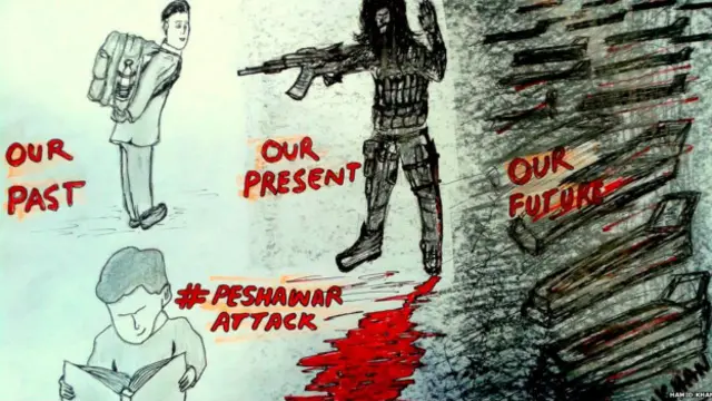 पाकिस्तान, पेशावर हमला, ड्राइंग