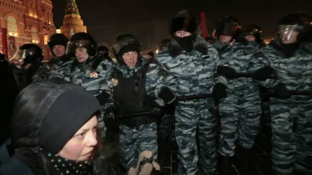 Российские опозиционеры в Москве