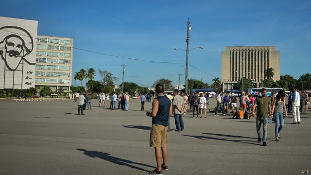 Plaza de la revolución en La Habana, Cuba