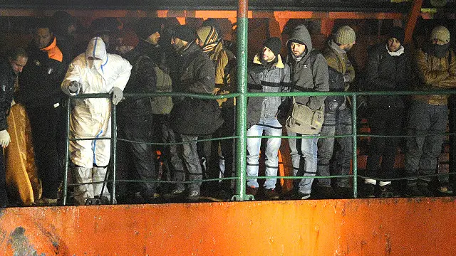 عبارة بلو سكاي إم كانت تحمل أكثر من 700 مهاجر غير شرعي معظمهم سوريون.