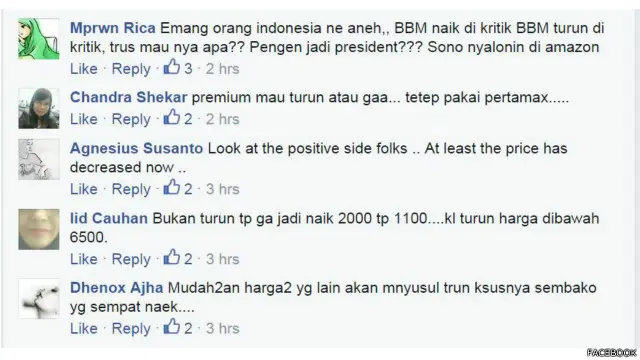 Sejumlah warga berharap harga bahan pokok bisa ikut turun.