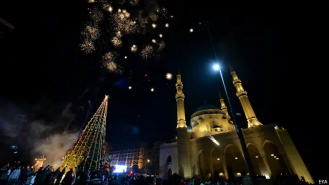 Елка в Бейруте