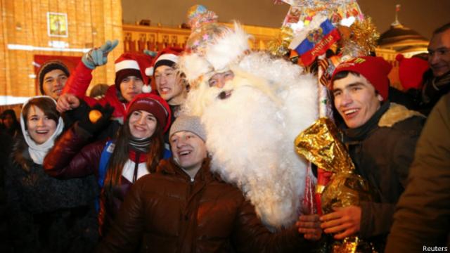 Дед Мороз на Красной площади