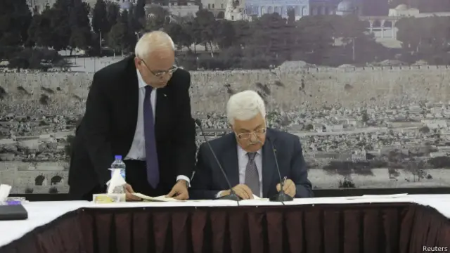 फलस्तीनी राष्ट्रपति महमूद अब्बास