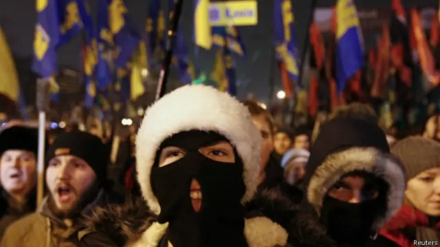 Факельное шествие в Киеве