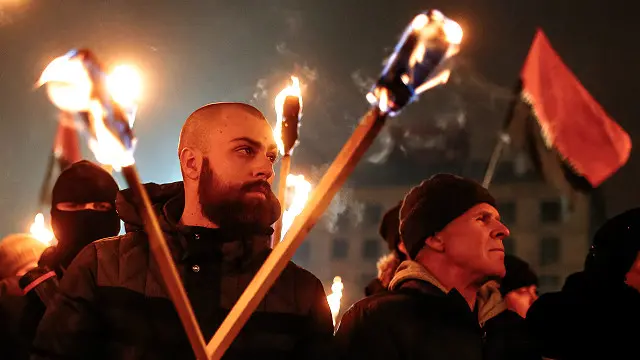 Факельное шествие в Киеве