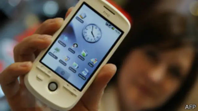 Pantalla táctil de un celular