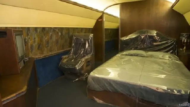 كانت ليزا ماري مجهزة بجناح خاص وغرفة اجتماعات وحمام فاخر