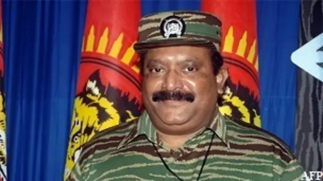 तमिल विद्रोही संगठन के नेता प्रभाकरन.